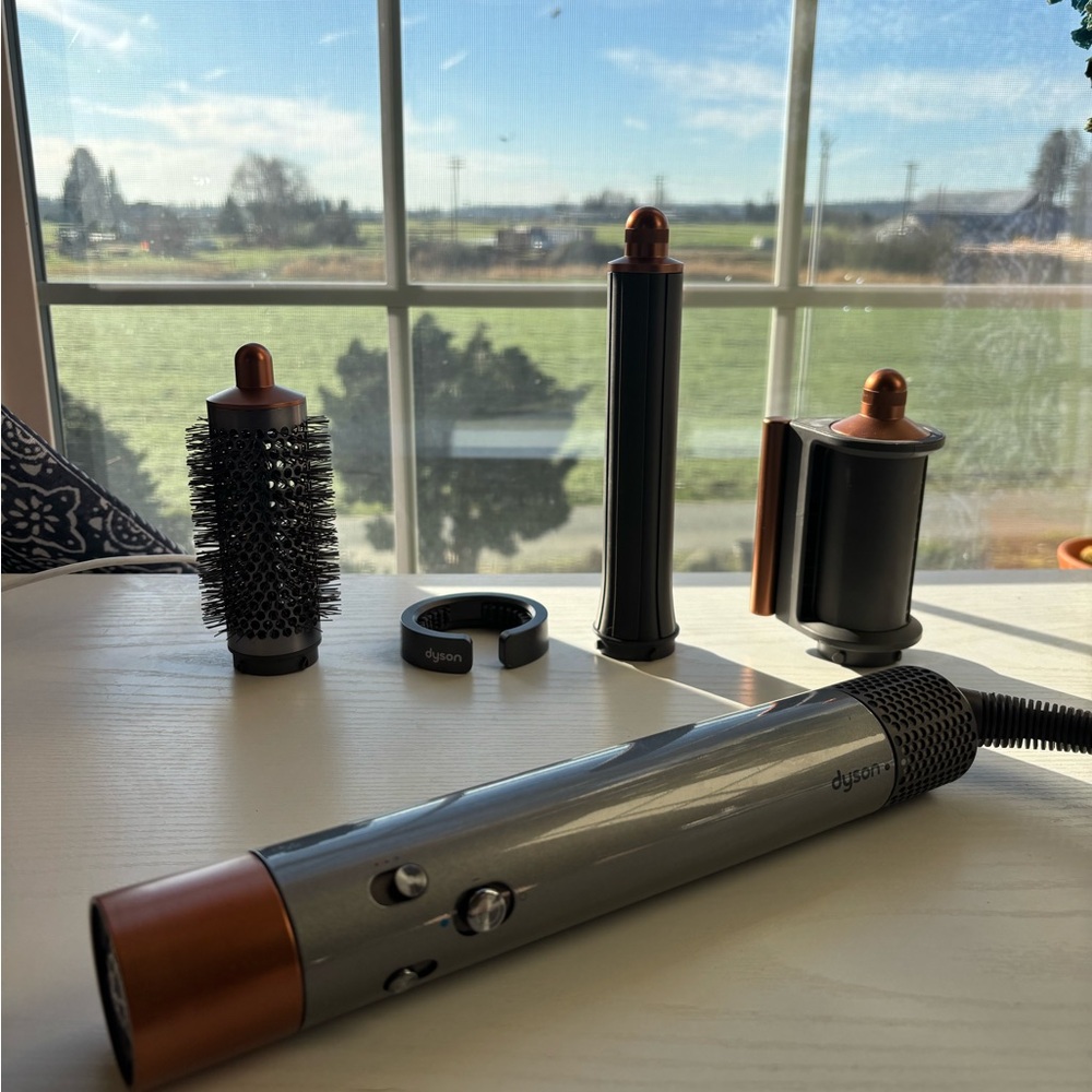 Dyson Gray and Copper Hair Styling Kit